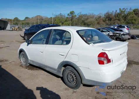 2000 Toyota Echo z USA, uszkodzony, nr VIN JTDBT1239Y0045026